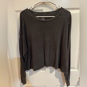 Aerie long sleeve crop top. Size Lg